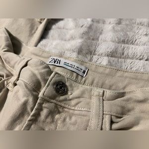 Zara size8 straight leg high waisted frayed edge jeans